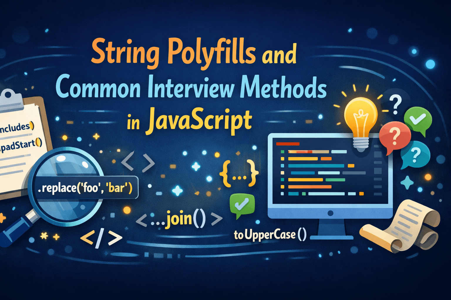 String Polyfills and Common Interview Methods in JavaScript