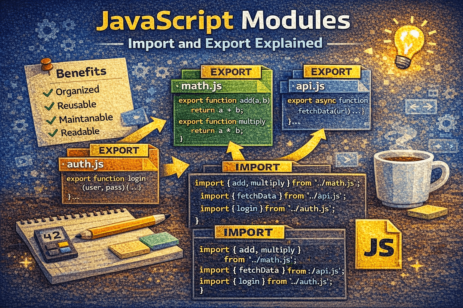 JavaScript Modules: Import and Export Explained
