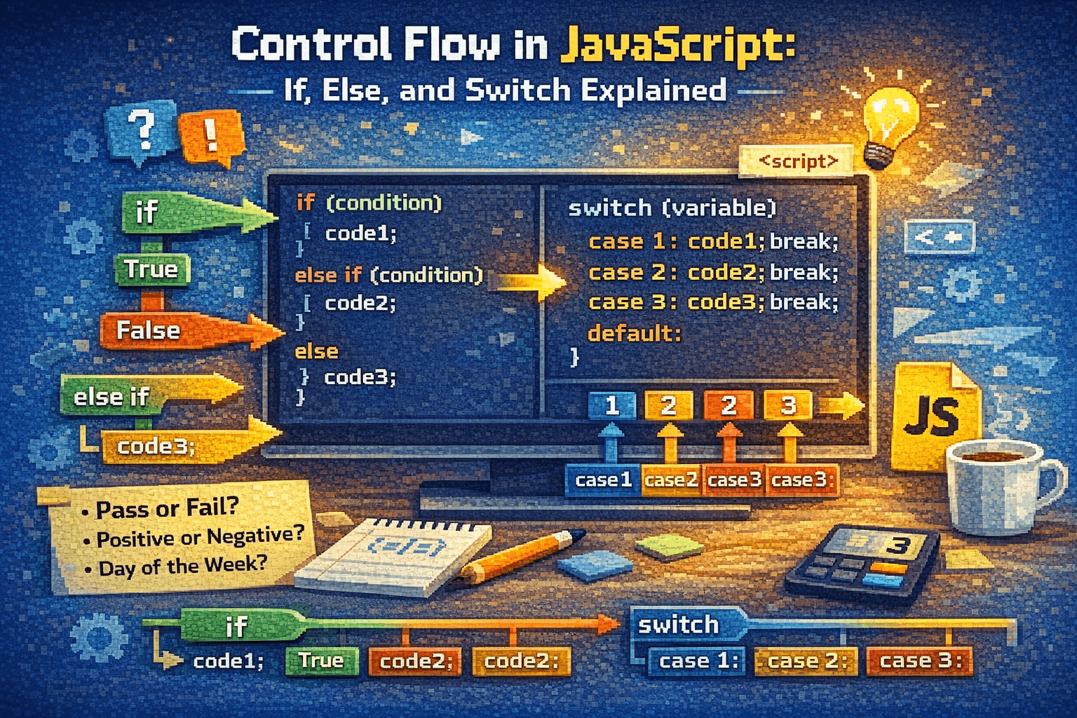 Control Flow in JavaScript: If, Else, and Switch Explained